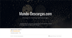 Desktop Screenshot of mundo-descargas.com